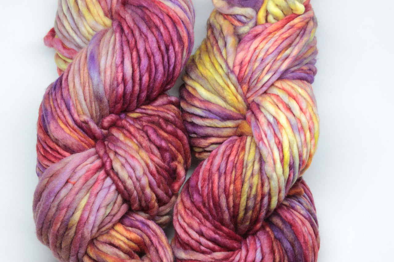 Archangel: A vibrant multi colour yellow, red and purple. This colour varies significantly between batches.