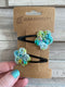 Tiny Handmade Flower Hairpins (Snap Clips)