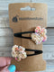 Tiny Handmade Flower Hairpins (Snap Clips)
