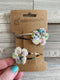 Tiny Handmade Flower Hairpins (Snap Clips)