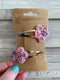 Tiny Handmade Flower Hairpins (Snap Clips)