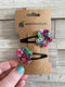 Tiny Handmade Flower Hairpins (Snap Clips)