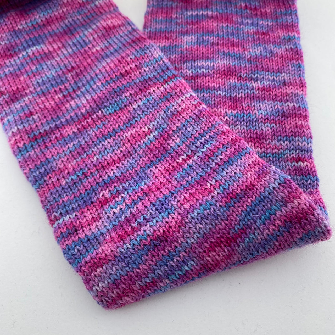Pink and Purple Hand Dyed Socks